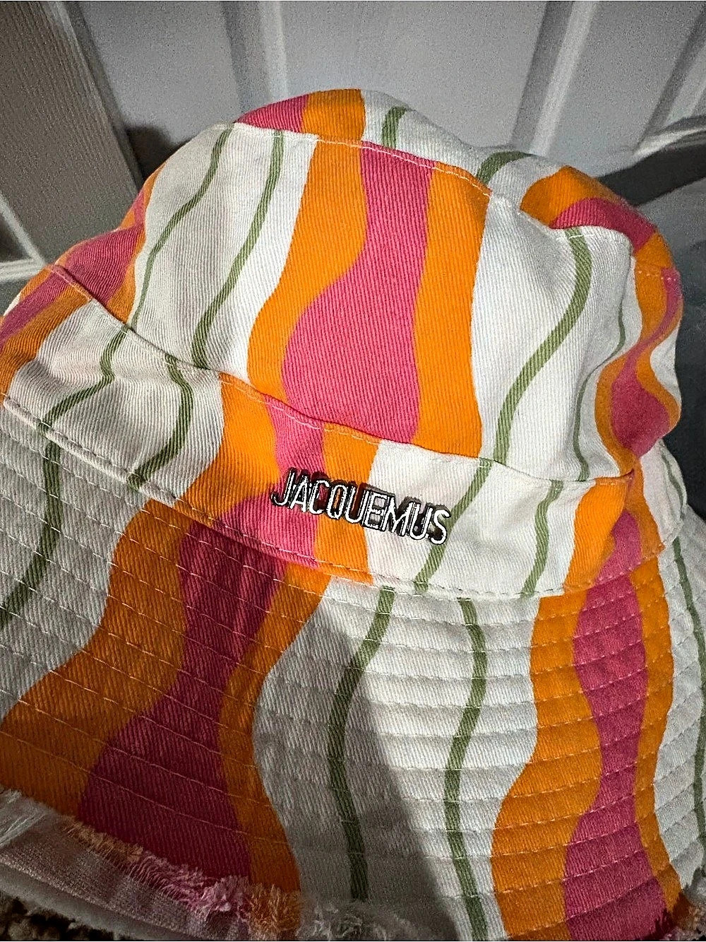 Pink & orange bucket hat rep
